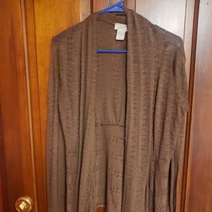 Brown cardigan